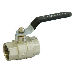 Кран шар. «ONDO»  1/2"  г/г (ручка)  никель