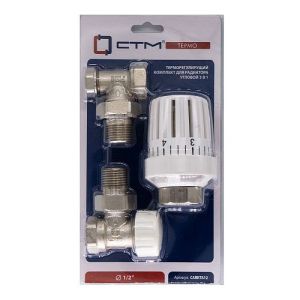 Комплект терморег. 1/2" УГЛОВОЙ  СТМ ТЕРМО