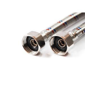 Подводка воды 1,5 м  г/ш  (нейл.оплетка, обл. ПВХ)