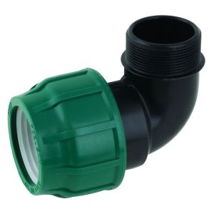 ПНД Отвод  63 х 1 1/4« наруж. резьба»