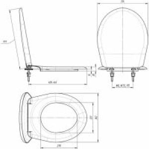 Сиденье  д/унит. белый «Универсал» (ИНКОЭР)