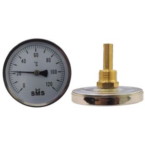 Термометр биметаллический погружной (d63х1/2)  SMS-336/63