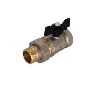 Кран шар амер. 1/2"  баб. ник. полн. LD Pride