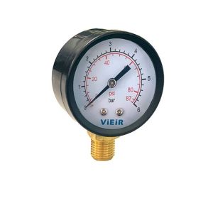 Манометр верт.  50 мм*1/4 (6 bar) (YLA6)