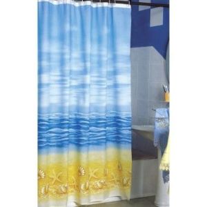 Штора для ванной (арт. 1263) «Пляж» 180х200 б/к