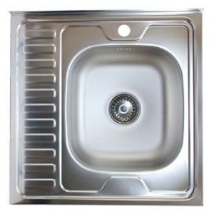 Мойка 60*60 накладная (0,4 х 130) ПРАВАЯ