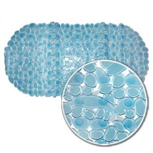 Коврик резиновый «Камушки» 69х36 (BR-6936) голубой