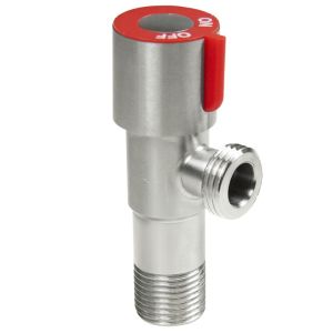 Вентиль угловой 1/2*1/2"  Нерж. сталь (СТМ)