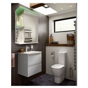 Зеркало-шкаф «ВОЛНА - 550» Зеленый перламутр