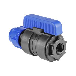 ПНД Кран обжим Ф50х1 1/2" внутр.резьба  (PN 16)