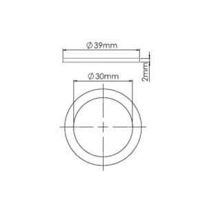 Прокладка ZEGOR плоская  32мм  (Е705-5)