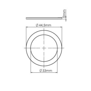 Прокладка ZEGOR плоская  40мм  (Е705-6)
