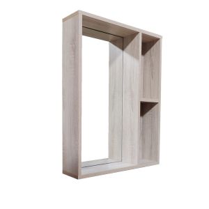 Зеркало-шкаф «Лофт Дуб Санома - 550» белый