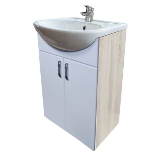 Тумба «УЮТ-55» 2-е двери ЛОФТ Дуб Санома