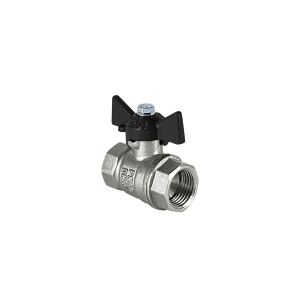 Кран шар. VALFEX DeltaPro  1/2"  г/г (бабочка) НИКЕЛЬ
