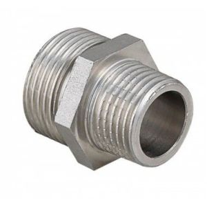 Ниппель переходной  1 х 1/2" никель