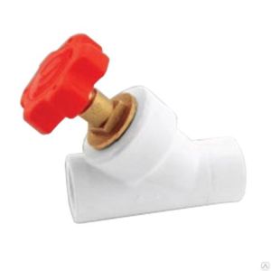 ПП Вентиль Ф 25 косой  (бел)