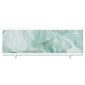 Экран «Кварт» 1,68 м (Мрамор Зеленый)  (каркас пластик)