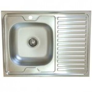 Мойка 60*80 накладная (0,4 х 130) ПРАВАЯ