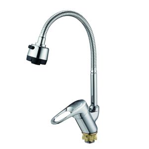 Смеситель «Solone»  (KAD4- В043) Утка-Гибкий излив/гайка