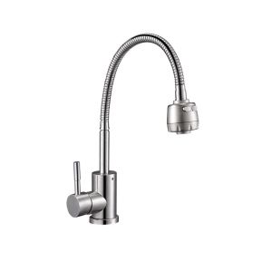 Смеситель «Solone» (EZA4- А090) Утка нерж.Гибкий излив/гайка