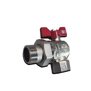 Кран шар амер. 1«  Угловой »Elleven''  (бачочка) (никель)