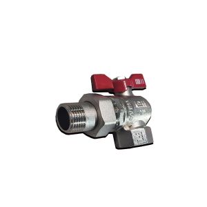 Кран шар амер. 1/2«  Угловой »Elleven''  (бачочка) (никель)