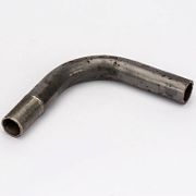 Отвод Гнутый Однорезьбовой с удлин. резьбой 15 мм (черный)