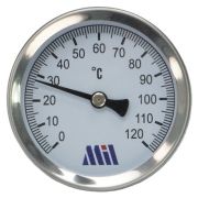 Термометр 63мм-50мм 1/2« (0-120 С) гориз. »Millennium