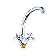 Смеситель «ZEGOR» (DTZ4 -В827) кухня елка/гайка