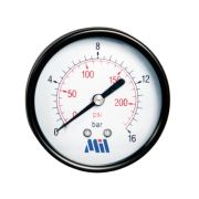 Манометр гориз.  50 мм*1/4 (6 bar) «Millennium»