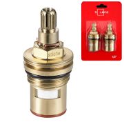 Кран-букса кер. 1/2 «Solone» (24 шлица) (SFX-2262) (пара/блистер)