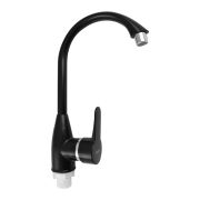 Смеситель «BRIMIX» Кухня/Утка на гайке, из пластика АБС ЧЕРНЫЙ (465)