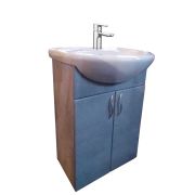 Тумба «УЮТ-55» 2-е двери ЛОФТ каркас Бетон, фасад Бетон