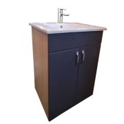 Тумба «КВАДРО 60 »ЛОФТ каркас Дуб санома, фасад графит