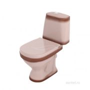 Унитаз-компакт «Соната» декор БЕЖЕВЫЙ, к/в, 1-реж, сид. ПП (Воротынск)