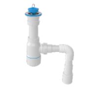 Сифон  ZEGOR для мойки 1 1/2*40 с  гофрой 40-50  (М105-1)