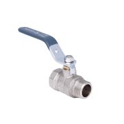 Кран шар. «AQualinkI''  1/2»  ш/г (ручка) (никель)