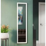 Зеркало (300 х 1100) настенное в белой раме (45764)