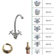 Смеситель «aQuaDv» Кухня-Елка на гайке 1/2 кер. (003-03) (уп=2шт)