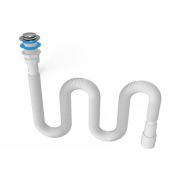 Гофросифон 1  1/2 х40/50 «ZEGOR» click-cluck Удлин. L=1500мм  (GCC120-1)